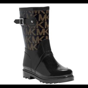 Michael Kors MK logo Mid Rain Boots